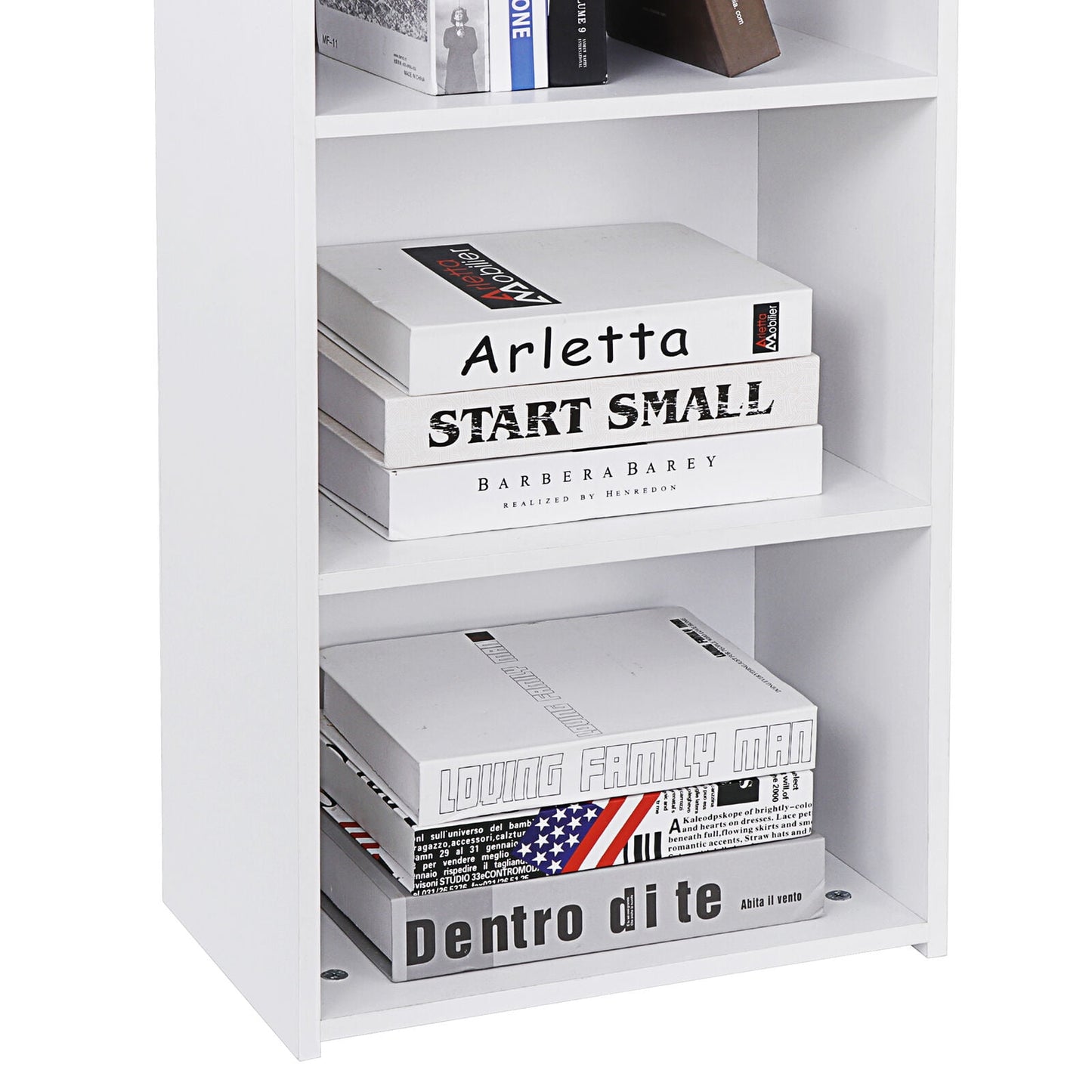 ZENY 5-Tiers Bookshelf Bookcase Multipurpose Collection Display Storage